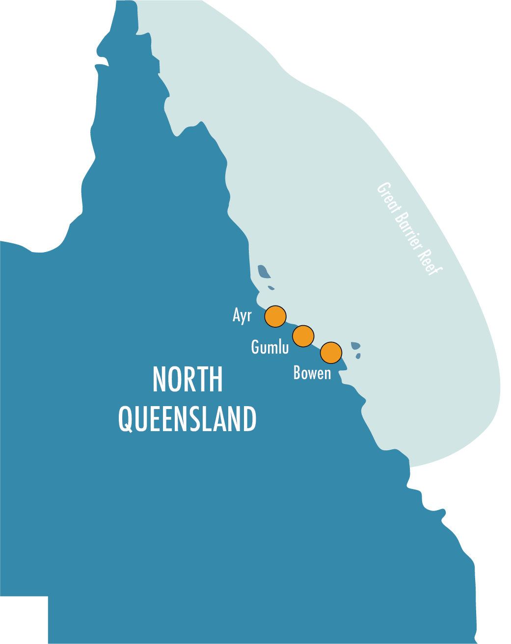 map of Queensland