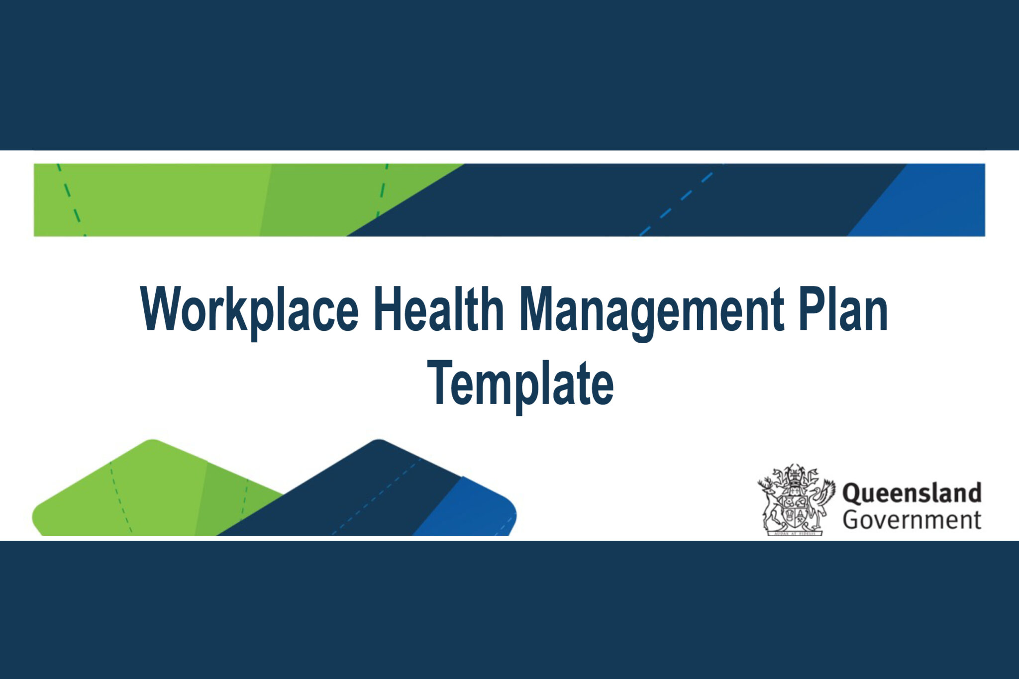 Workplace Health Management Plan Template